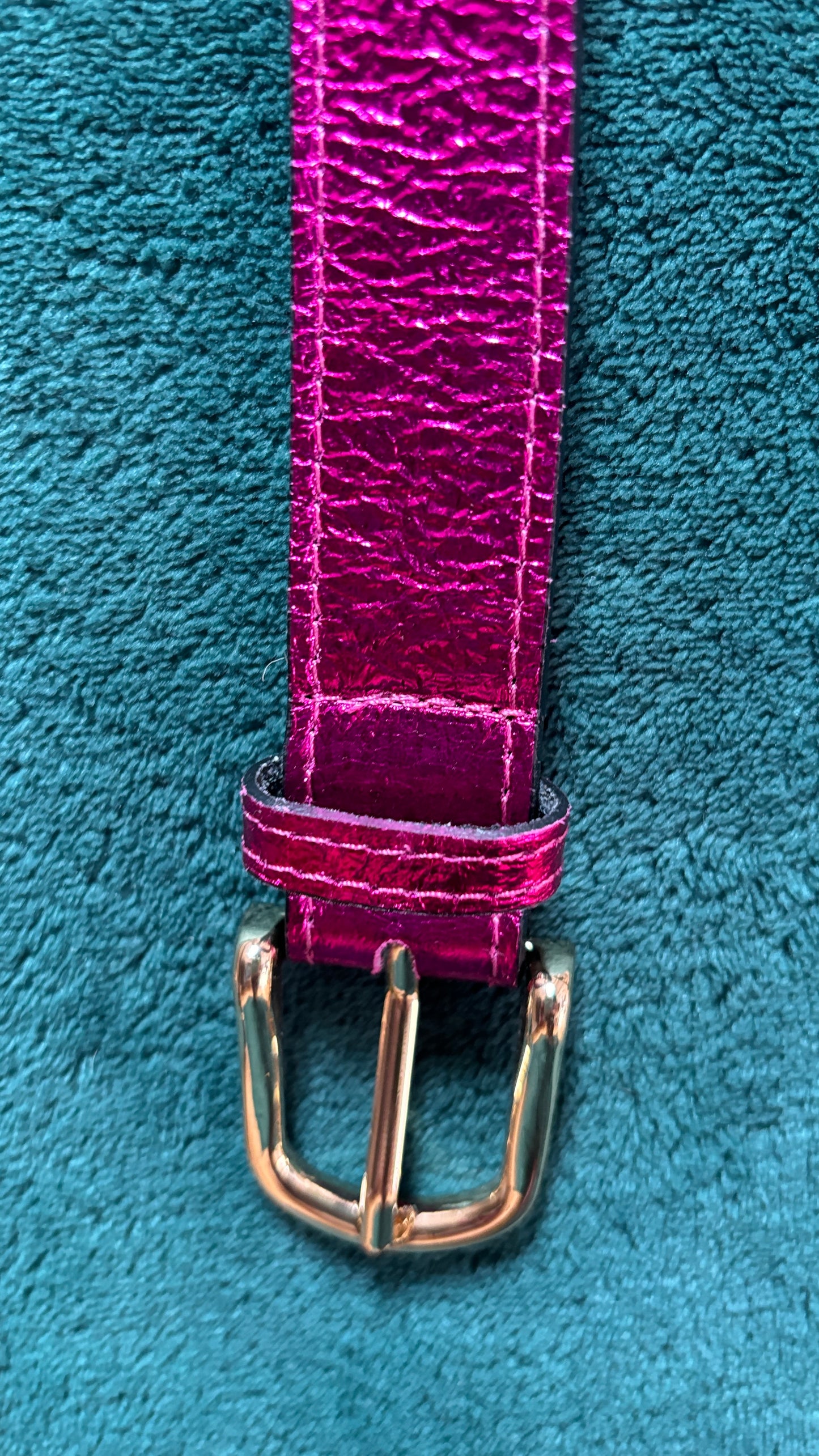 Avec cette ceinture grande taille en cuir pailleté, ajoutez une dose de peps et d'éclat à vos tenues pour toutes les occasions. Son style créatif et glamour la rend indispensable pour celles qui souhaitent briller au quotidien ou lors d'événements plus habillés.
