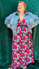 Veste Gaëlle- grande taille en jean effet oversize