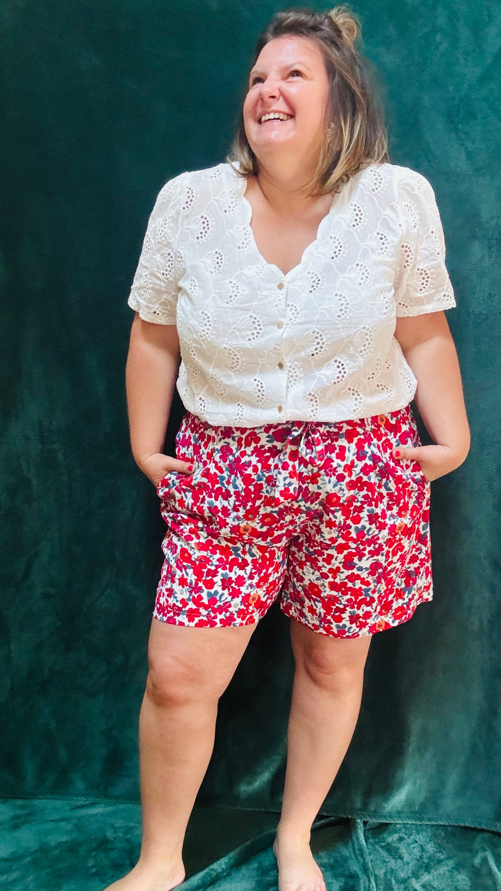 short liberty - grande taille fluide motifs liberty