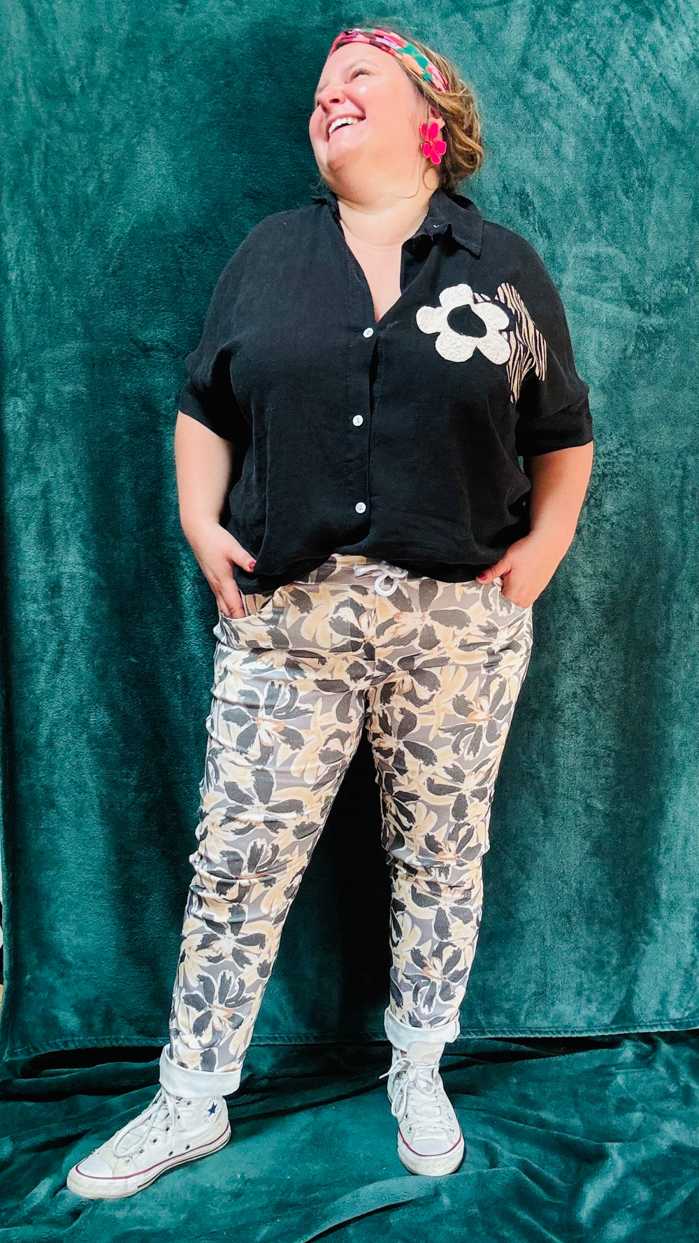 Pantalon Edgar - grande taille à motifs coupe slim