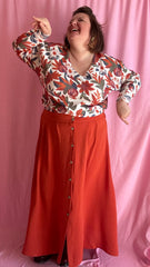 Pull Paul - pull fin motifs fleurs couleurs auomne