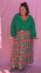 pull gilet Tom - grande taille uni vert en alpaga