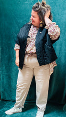 Veste Sunny - grande taille légèrement matelassée et soyeuse